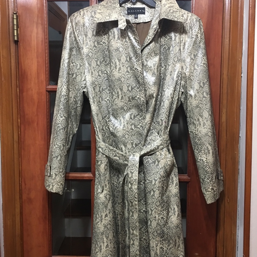 Snakeskin Trench Coat